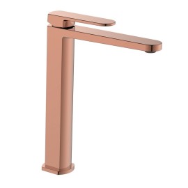 Miscelatore lavabo alto rame lucido senza piletta - serie Venere Aquasanit IC04.1384.29