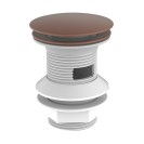 Piletta click clack da 1''1/4 rame lucido con troppo pieno Aquasanit IC04.0051.29