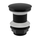 Piletta click clack da 1''1/4 nero opaco senza troppo pieno Aquasanit IC04.0040.29