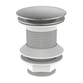 Piletta click clack da 1''1/4 acciaio spazzolato senza troppo pieno Aquasanit IC04.0039.29