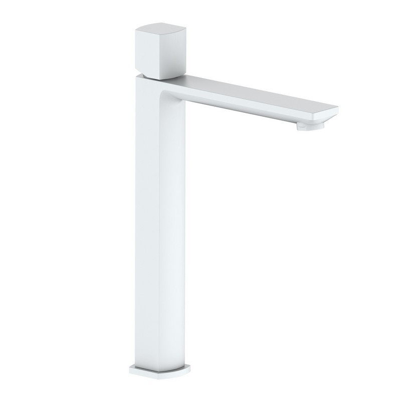 Miscelatore lavabo alto in ottone color bianco con portata limitata - serie Marte Aquasanit IC04.1319.29 Miscelatore lavabo alto in ottone color bianco con portata limitata - serie Marte Aquasanit IC04.1319.29