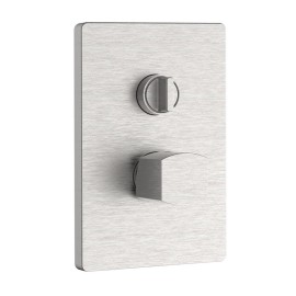 Miscelatore incasso doccia con deviatore acciaio spazzolato- serie Marte Aquasanit IC04.1357.29