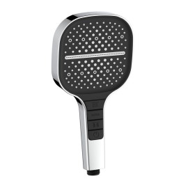 Doccino cromo e nero con pulsanti integrati 3 getti - serie Mercurio Aquasanit IC05.0290.29