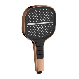 Doccino rame lucido e nero con pulsanti integrati 3 getti - serie Mercurio Aquasanit IC05.0302.29