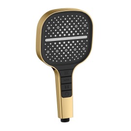 Doccino oro opaco e nero con pulsanti integrati 3 getti - serie Mercurio Aquasanit IC05.0304.29