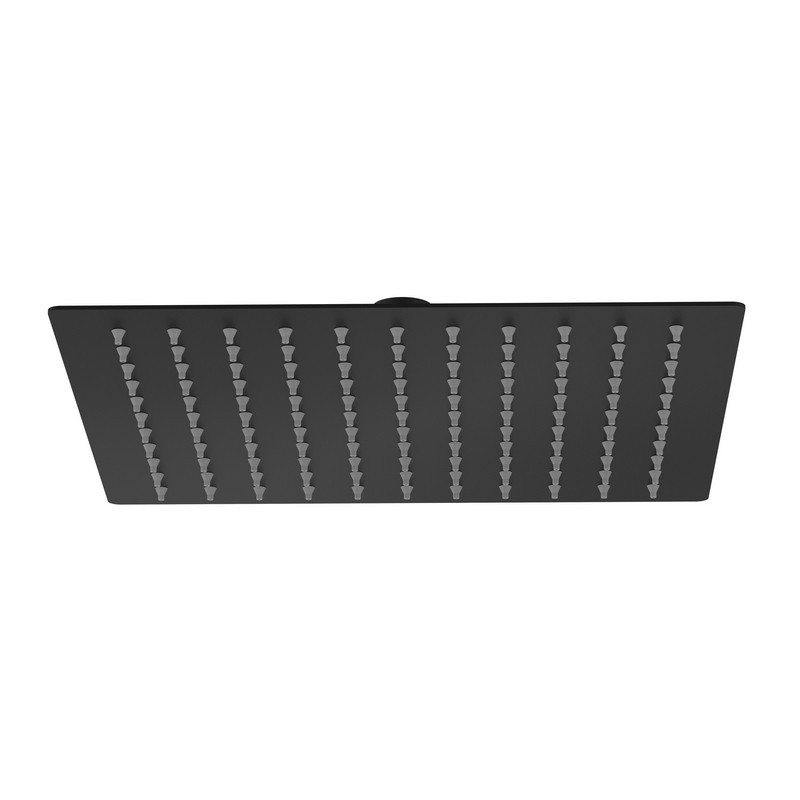 Soffione quadrato 25 x 25 cm nero opaco - serie Giove Aquasanit IC05.0117.29