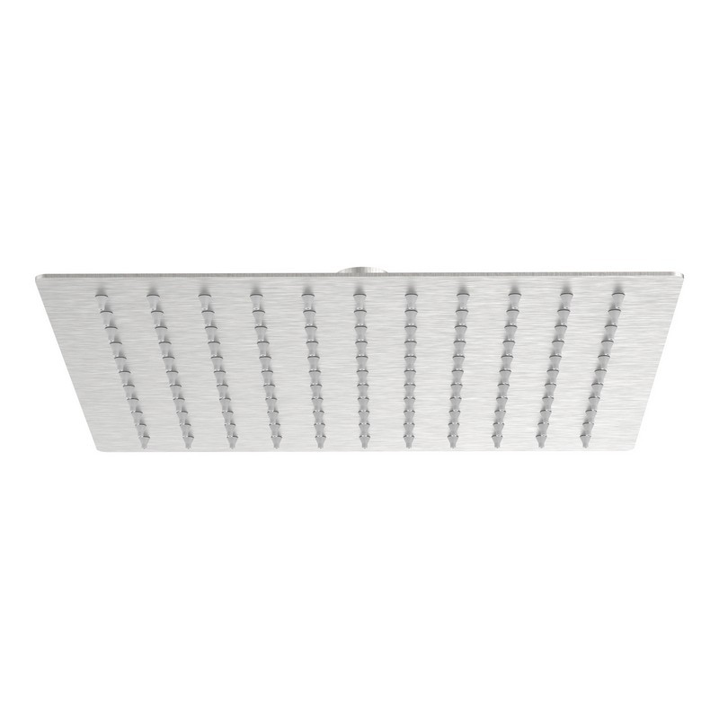 Soffione quadrato 25 x 25 cm acciaio spazzolato - serie Giove Aquasanit IC05.0122.29