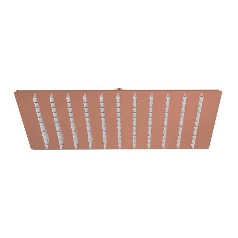 Soffione quadrato 25 x 25 cm rame lucido- serie Giove Aquasanit IC05.0120.29