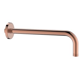 Braccio doccia tondo 30 cm rame lucido con attacco universale Aquasanit IC05.0050.29