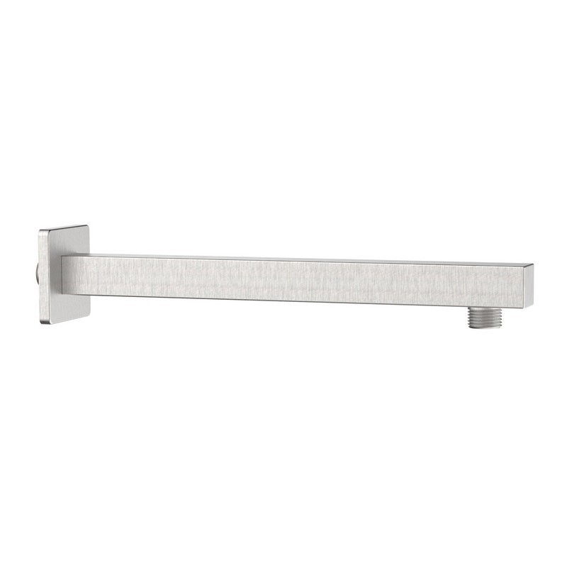 Braccio doccia con attacco universale quadrato 30 cm acciaio spazzolato Aquasanit IC05.0060.29