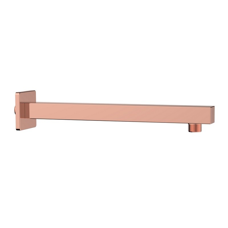 Braccio doccia con attacco universale quadrato 30 cm rame lucido Aquasanit IC05.0058.29