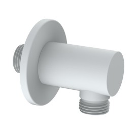 Presa acqua bianca tonda in ottone con attacco universale Aquasanit IC05.0298.29