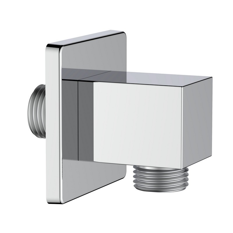 Presa acqua quadrata realizzata in ottone finitura cromata Aquasanit IC05.0309.29