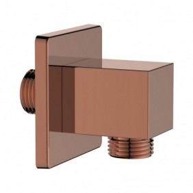 Presa acqua quadrata realizzata in ottone finitura rame lucido Aquasanit IC05.0324.29