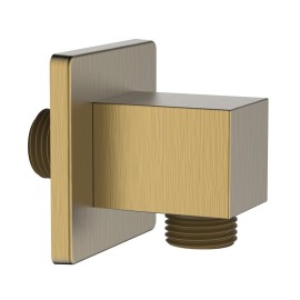 Presa acqua quadrata realizzata in ottone finitura oro opaco Aquasanit IC05.0328.29