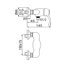 Rubinetto esterno doccia serie distri vecchio ottone Idrobric J42133
