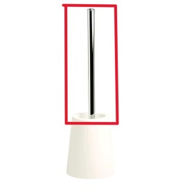 scopino bianco con asta cromata - serie maya Aquasanit ricAQC140WW003