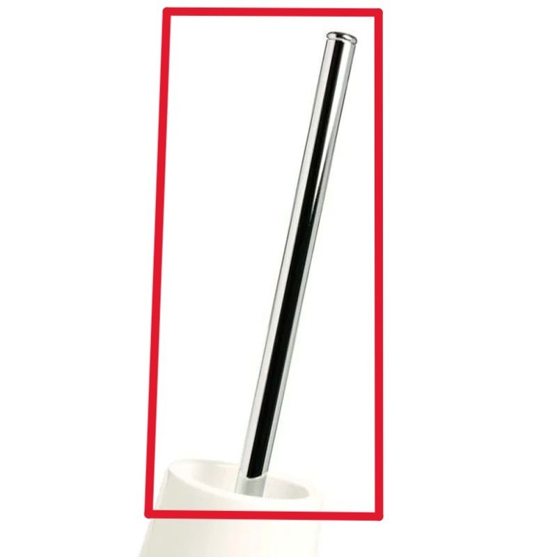 scopino bianco con asta cromata - serie maya Aquasanit ricAQC140WW003