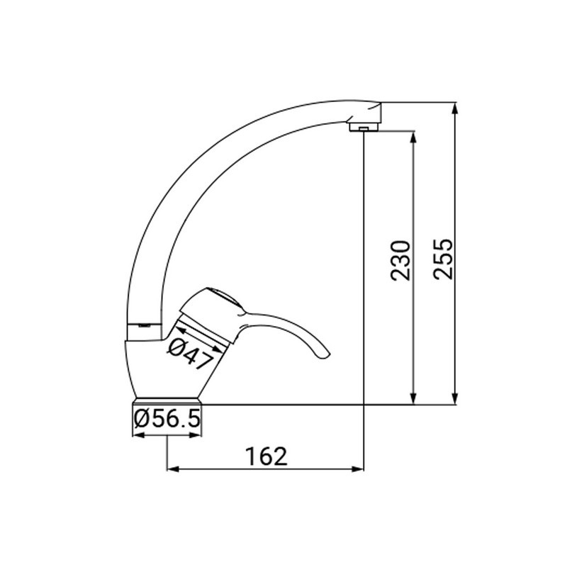 Miscelatore lavello bocca alta finitura ottone antico - serie Oxford Idrobric IC04.2137.02