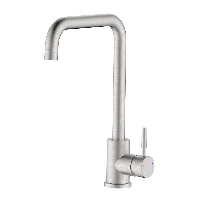 Miscelatore lavello bocca alta quadra girevole acciaio spazzolato - serie California Idrobric IC04.2133.01