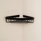 Mensola doccia ad angolo nero opaco con un ripiano - serie Trend Aquasanit IC06.0006.32 Mensola doccia ad angolo nero opaco con un ripiano - serie Trend Aquasanit IC06.0006.32