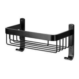 Mensola doccia frontale con un ripiano nero opaco - serie Trend Aquasanit IC06.0007.33