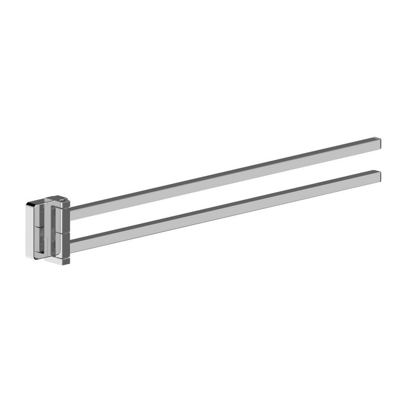 Porta salviette a snodo cromato - serie Kubik Aquasanit IC06.0015.01