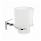 Porta bicchiere in vetro satinato - serie Sting Aquasanit IC06.0031.25