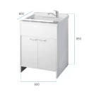 Lavatoio in resina kit montaggio 60 x 60 disponibile online