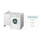 Coprilavatrice bianco 109x60 cm versione destra solo online