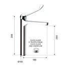 Miscelatore leva clinica canna alta class disponibile online