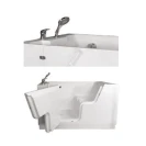 Vasca con Porta SX e Seduta Anatomica DX - GOMAN, disponibile online