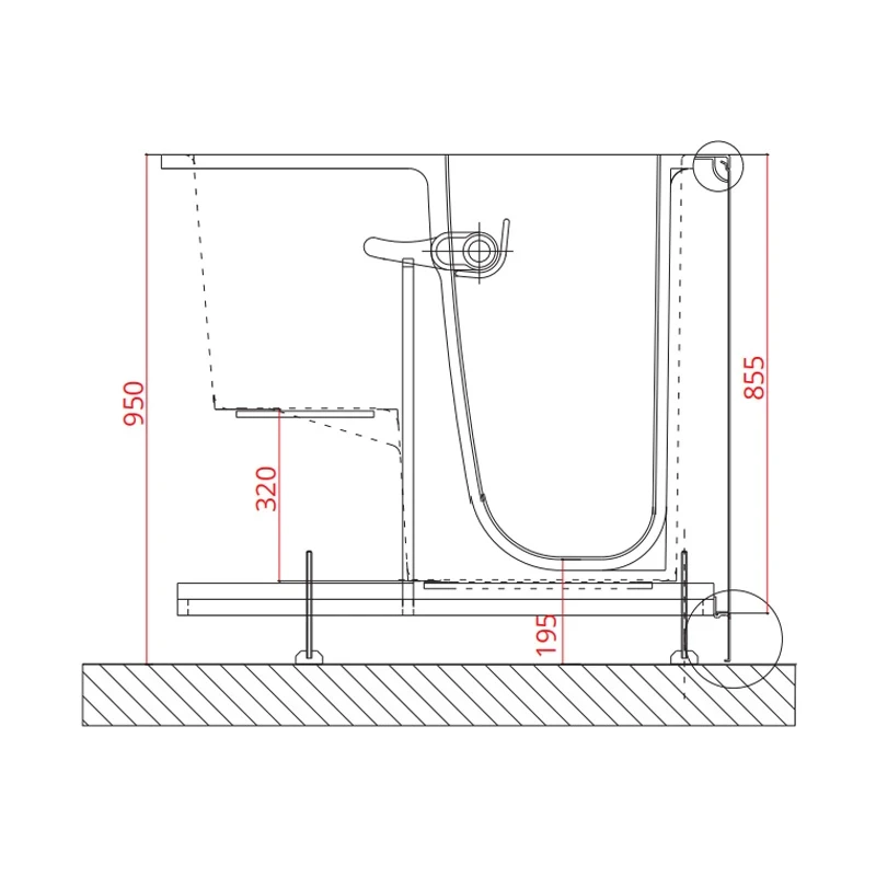 Vasca Oasi con Porta a dx e Seduta a sx- GOMAN, disponibile online