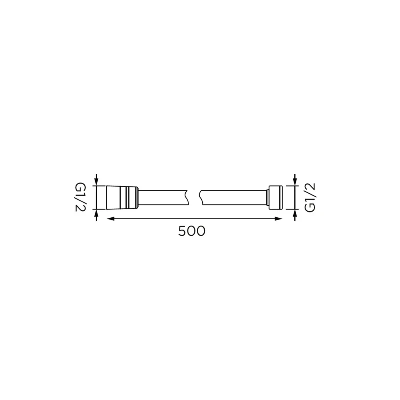 Flessibile in acciaio da 50 cm colonne doccia disponibile online