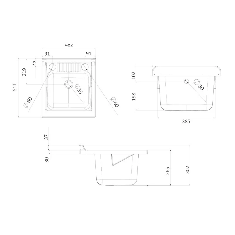 Lavatoio sospeso 45x50 ad unanta disponibile online