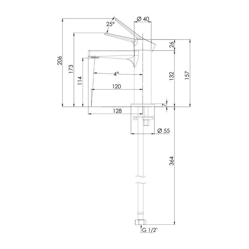 Miscelatore Slash Dot lavabo senza disponibile online