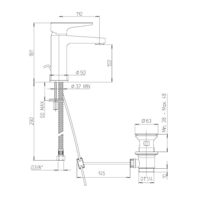 Miscelatore lavabo jacuzzi Serie Moonlight top prezzi online