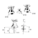 Rubinetto bidet scarico automatico stile in vendita online