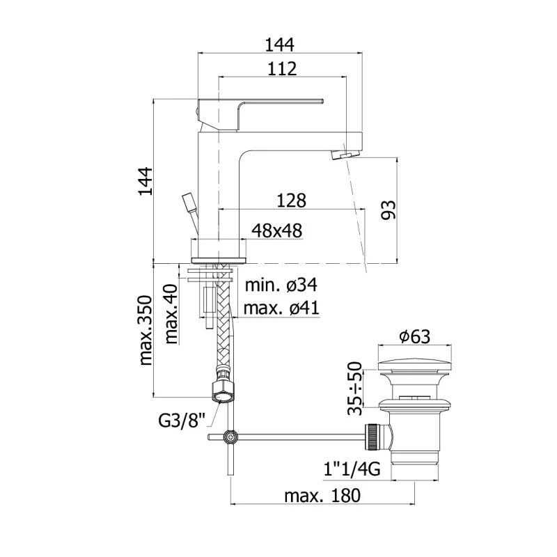 Miscelatore lavabo elle paffoni ordinabile online