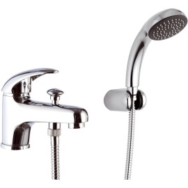 Rubinetto lavabo/vasca con deviatore integrato e kit doccia - serie ten Remer T03