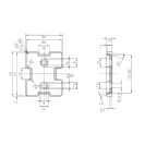 Porta salviette snodo cromato frame in vendita online