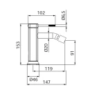 Miscelatore bidet cromato Serie Riviera disponibile online