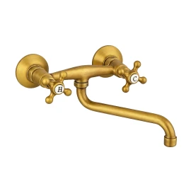 Rubinetto lavello muro vecchio ottone liberty solo online