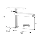 Rubinetto miscelatore lavabo q design disponibile online