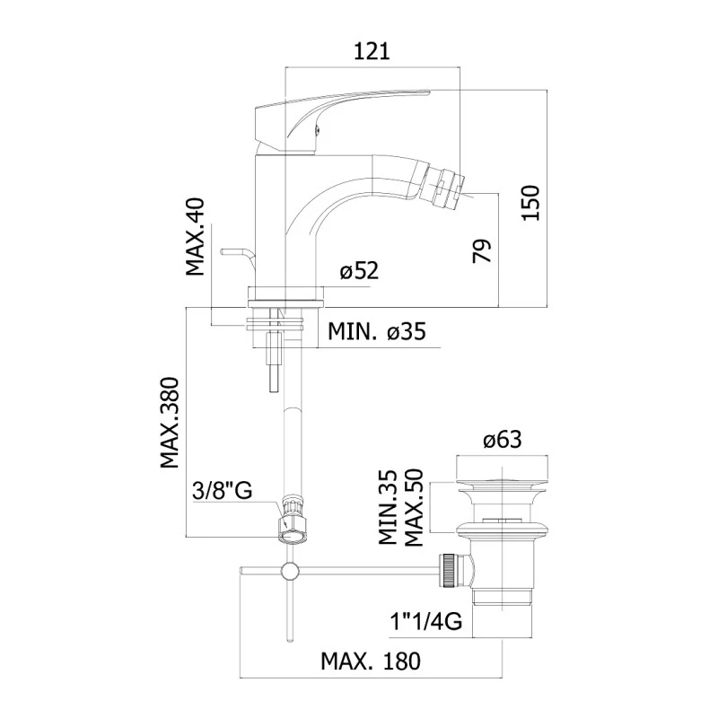 Miscelatore bidet lime paffoni disponibile online
