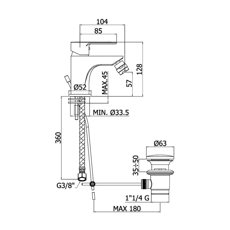Miscelatore bidet linea blu paffoni solo online