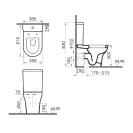 Set wc monoblocco filo muro scarico disponibile online