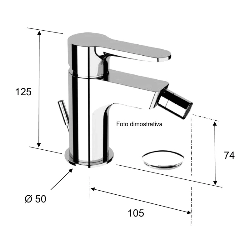Rubinetto bidet nero opaco winner disponibile online