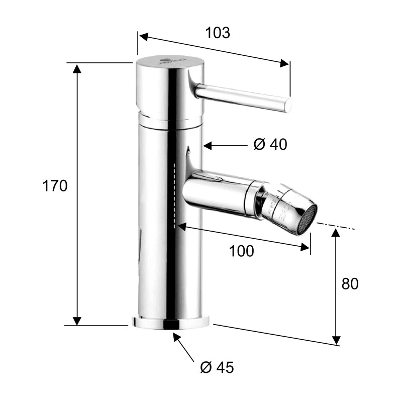 Miscelatore bidet senza scarico linee offerta online