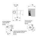 Rubinetto incasso shut off quadro skyline disponibile online